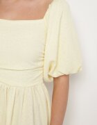 retro & icone Rochie Galbenă cu croi evazat și mâneci bufante Maradora
