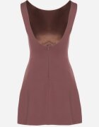 retro & icone Rochie Maro Cambrată cu Bumbac Talaza