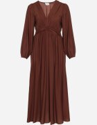 retro & icone Rochie Maro Evazată cu încrețituri și elastic în talie Fedorna