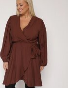 retro & icone Rochie Maro Petrecută din Viscoză cu Legătură în Talie Vidila
