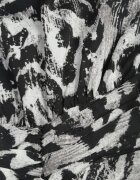 retro & icone Rochie Mini Gri cu Talie Elastică și Volane la Bază Florolin