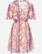 retro & icone Rochie mov cu model floral Rinovea