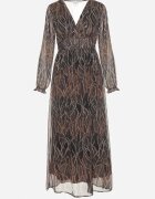 retro & icone Rochie Neagră Cloș din plasă cu decolteu în V Lablisse