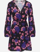 retro & icone Rochie Neagră Petrecută cu flori Alisia