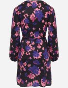 retro & icone Rochie Neagră Petrecută cu flori Alisia