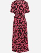 retro & icone Rochie petrecută Negru-Roz cu elastic în talie și cordon textil cu decupaje decorative Agea