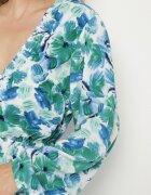 retro & icone Rochie petrecută verde florală cu partea de jos evazată Elvezia