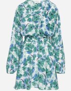retro & icone Rochie petrecută verde florală cu partea de jos evazată Elvezia