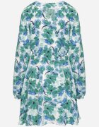 retro & icone Rochie petrecută verde florală cu partea de jos evazată Elvezia
