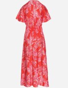 retro & icone Rochie roșie din vâscoză cu model abstract Lunalisa