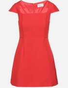retro & icone Rochie Roșie Elegantă cu Decolteu Pătrat Melretia
