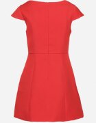 retro & icone Rochie Roșie Elegantă cu Decolteu Pătrat Melretia
