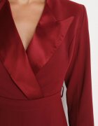 retro & icone Salopetă Elegantă Bordeaux cu croi cambrat și picioare largi Lirraza