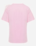 retro & icone Tricou cu mânecă scurtă Roz și aplicație în formă de floare Nestairis