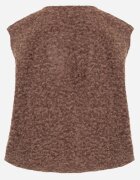 retro & icone Vestă Casual în Stil Boucle pentru Iarnă cu Buzunare Naatoka Maro
