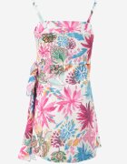  Rochie Alb-fuchsia Nesenia
