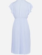  Rochie Albastru deschis Evazată Midi cu tiv plisat Sabara