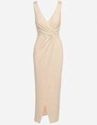  Rochie Bej Clasică Petrecută De cocktail fără Mâneci Widoksa