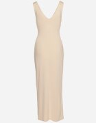  Rochie Bej Clasică Petrecută De cocktail fără Mâneci Widoksa