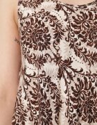  Rochie Bej-Maro Cloș din Bumbac fără Mâneci Horrilla