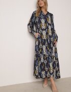  Rochie Bleumarin Tip cămașă Cloș Delirime