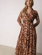  Rochie Camel Windom cu Imprimeu Strălucitor