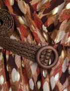  Rochie Camel Windom cu Imprimeu Strălucitor
