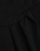  Rochie de cocktail Neagră cu croi petrecut la bază și manșete elastice Felilena