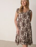  Rochie Maro din bumbac în stil Boho cu bretele cu volan Zaelle