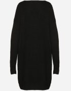  Rochie neagră din tricot cu amestec de lână cu croială dreaptă Esmerea