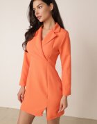  Rochie Portocalie Tip sacou Mini cu Bust Petrecut Nivrade