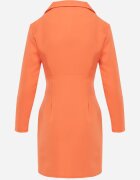  Rochie Portocalie Tip sacou Mini cu Bust Petrecut Nivrade