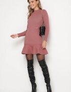  Rochie roz-închisă de tricot Taerara