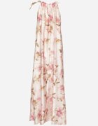  Rochie Roză De satin Cu flori Fenaresia