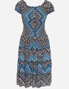  Rochie Verde-Neagră de bumbac spaniolă în Stil Boho Raelinora