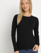 romee's Pulover Negru Clasic cu Viscoză Oleva