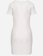 romee's Rochie Albă Reiată din bumbac Mulată Ralitia