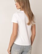 romee's T-shirt clasic din bumbac cu croială dreaptă Heneia Alb