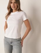 romee's T-shirt clasic din bumbac cu croială dreaptă Heneia Alb