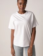 romee's Tricou Alb din Bumbac Tip Oversize Nedika