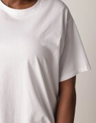 romee's Tricou Alb din Bumbac Tip Oversize Nedika
