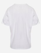 romee's Tricou Alb din Bumbac Tip Oversize Nedika
