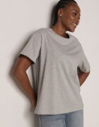 romee's Tricou Gri din Bumbac Tip Oversize Nedika