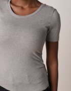 romee's Tricou Gri Reiat Decorat Pe laterale Cu încrețituri Nedisa