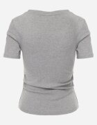 romee's Tricou Gri Reiat Decorat Pe laterale Cu încrețituri Nedisa