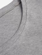 romee's Tricou Gri Reiat Decorat Pe laterale Cu încrețituri Nedisa