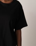 romee's Tricou Negru din Bumbac Tip Oversize Nedika