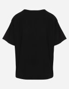 romee's Tricou Negru din Bumbac Tip Oversize Nedika