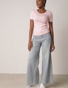 romee's Tricou Roz Reiat Decorat pe Laterale cu Încrețituri Nedisa