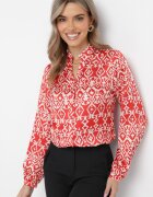 rosa Cămașă Roșie cu Imprimeu Modelat Enzoa